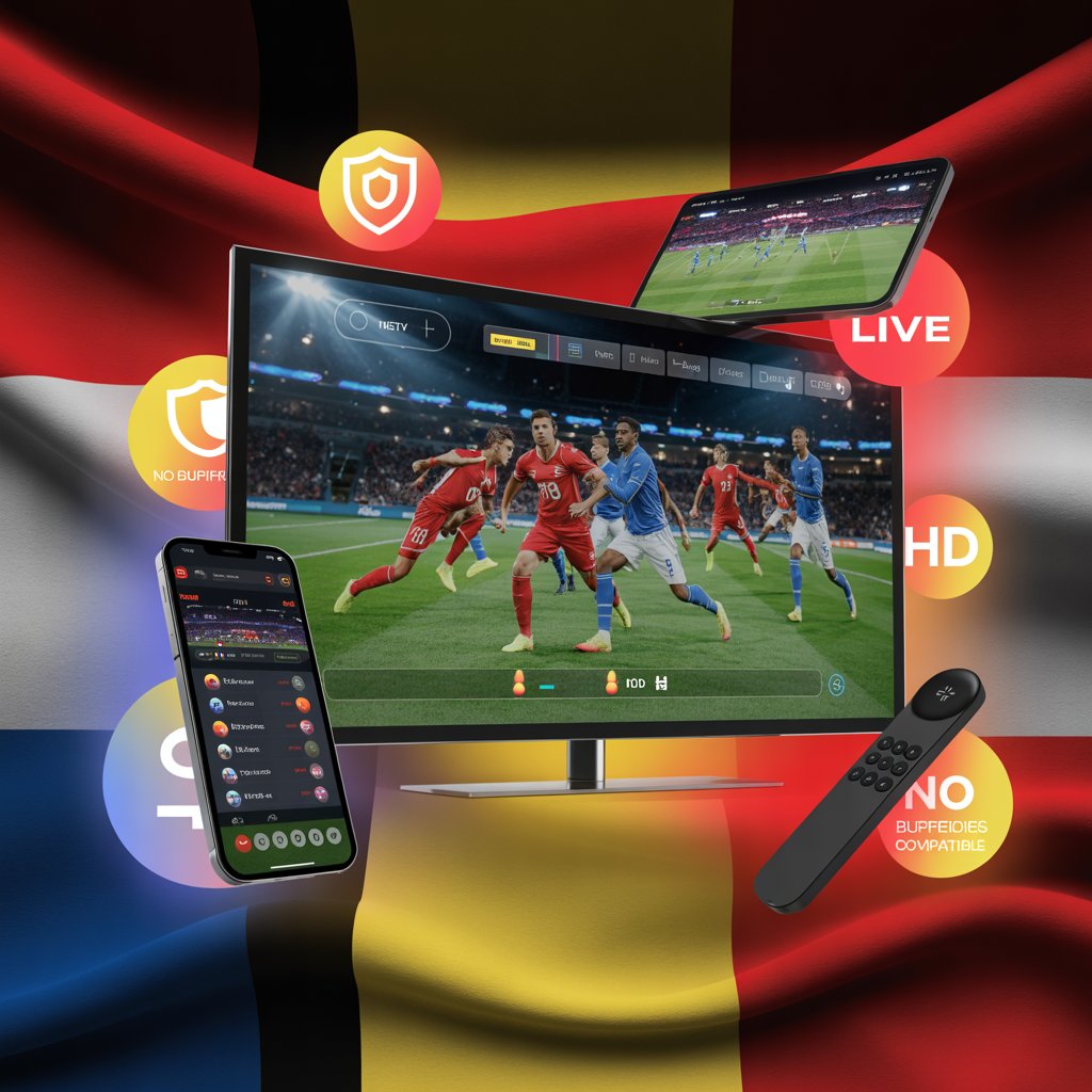 IPTV voetbal betekent: live voetbalwedstrijden streamen via internet,